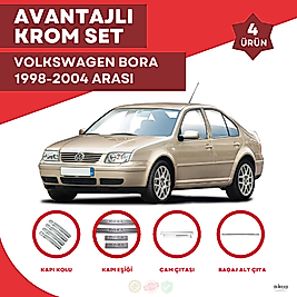 Volkswagen Bora Avantajlı Krom Set 1998-2004 Arası -4Ürün- Paslanmaz Çelik