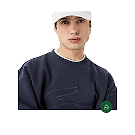 LACOSTE RELAXED FIT LACİVERT SWEATSHiRT