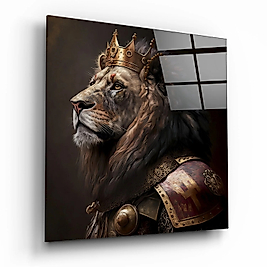 Aslan Kral Cam Tablo || Tasarımcı Koleksiyonu