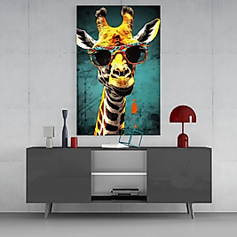 Havalı Zürafa Cam Tabo || Tasarımcı Koleksiyonu