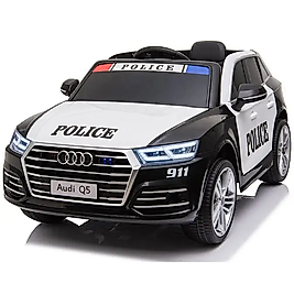 Lisanslı Audi Q5 POLİCE Eva yumuşak lastik akülü araba