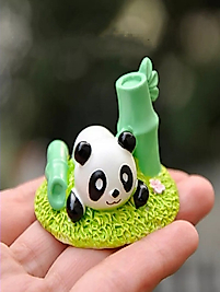 Himi Teraryum Objeleri Sevimli Panda Saksı Süsü Teraryum Obje Teraryum Malzemeleri Minyatür Obje