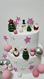 Himi Pasta Süsleri Noel Kış Temalı Maket Kürdanlı Cupcake Pasta Süsleri 6 Parça Doğum Günü Süsleri Pasta Kürdanı