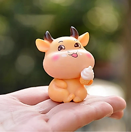 Himi Pasta Süsleri Sevimli İnek Minyatür Figür Karakter Oyuncakları Evcilik Oyuncakları Küçük Minik Oyuncaklar