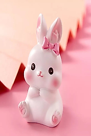 Himi Pasta Süsleri 2'li Sevimli Tavşan Minyatür Figür Karakter Oyuncakları Evcilik Oyuncakları Küçük Minik Oyuncaklar