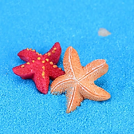 Himi Pasta Süsleri Minik 4'lü Deniz Yıldızı Minyatür Figür Karakter Oyuncakları Evcilik Oyuncakları Küçük Minik Oyuncaklar