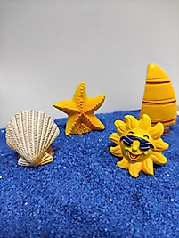 Himi Pasta Süsleri Güneş Yıldız Yelkenli Midye Minyatür Figür Karakter Oyuncakları Evcilik Oyuncakları Küçük Minik Oyuncaklar