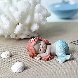 Himi Pasta Süsleri Deniz Kızı Minyatür Figür Karakter Oyuncakları Evcilik Oyuncakları Küçük Minik Oyuncaklar