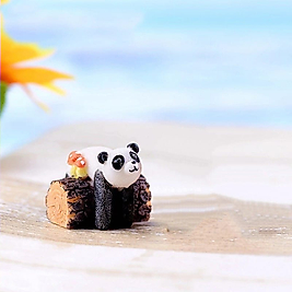 Himi Pasta Süsleri Kütükteki Ayıcık Minyatür Figür Karakter Oyuncakları Evcilik Oyuncakları Küçük Minik Oyuncaklar