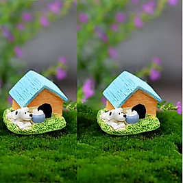 Himi Pasta Süsleri 1 Adet Köpek Evi Minyatür Figür Karakter Oyuncakları Evcilik Oyuncakları Küçük Minik Oyuncaklar