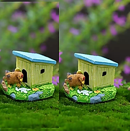 Himi Pasta Süsleri 1 Adet Tavuk Evi Minyatür Figür Karakter Oyuncakları Evcilik Oyuncakları Küçük Minik Oyuncaklar