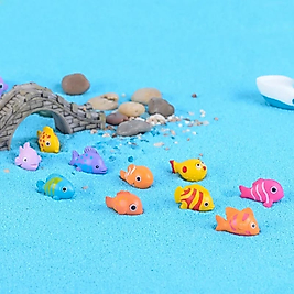 Himi Pasta Süsleri 6 Parça Balık Karışık Gönderilir Minyatür Figür Karakter Oyuncakları Evcilik Oyuncakları Küçük Minik Oyuncaklar
