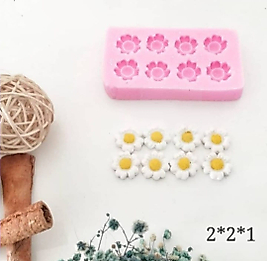 Himi Pasta Süsleri Papatya 8'li Minyatür Figür Karakter Oyuncakları Evcilik Oyuncakları Küçük Minik Oyuncaklar