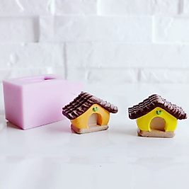 Himi Pasta Süsleri Kuş Evi 2'li Minyatür Figür Karakter Oyuncakları Evcilik Oyuncakları Küçük Minik Oyuncaklar