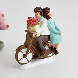 Himi Pasta Süsleri Bisikletli Sevgililer Minyatür Figür Karakter Oyuncakları Evcilik Oyuncakları Küçük Minik Oyuncaklar