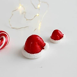 Himi Pasta Süsleri 4 adet Noel Şapka Minyatür Figür Karakter Oyuncakları Evcilik Oyuncakları Küçük Minik Oyuncaklar