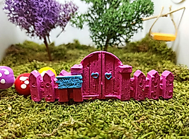 Himi Pasta Süsleri Çit Bahçe Kapısı Minyatür Figür Karakter Oyuncakları Evcilik Oyuncakları Küçük Minik Oyuncaklar