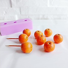 Himi Pasta Süsleri Portakal 4 Adet Minyatür Figür Karakter Oyuncakları Evcilik Oyuncakları Küçük Minik Oyuncaklar