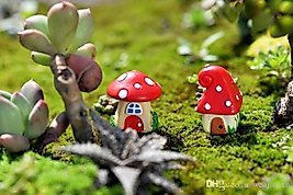 Himi Pasta Süsleri Mantar Evler Minyatür Figür Karakter Oyuncakları Evcilik Oyuncakları Küçük Minik Oyuncaklar
