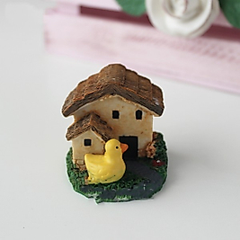 Himi Pasta Süsleri Ördek ve Yuvası Minyatür Figür Karakter Oyuncakları Evcilik Oyuncakları Küçük Minik Oyuncaklar