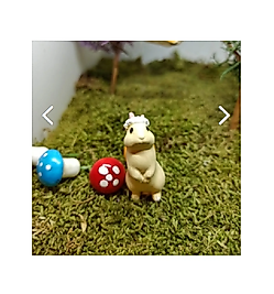 Himi Pasta Süsleri Tavşan 2 Adet Minyatür Figür Karakter Oyuncakları Evcilik Oyuncakları Küçük Minik Oyuncaklar
