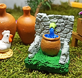 Himi Pasta Süsleri Taş Çeşme Minyatür Figür Karakter Oyuncakları Evcilik Oyuncakları Küçük Minik Oyuncaklar