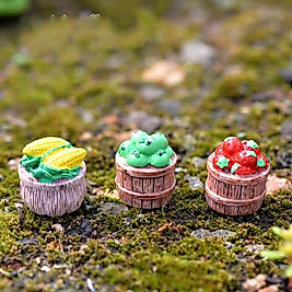 Himi Pasta Süsleri Meyve Sepetleri Minyatür Figür Karakter Oyuncakları Evcilik Oyuncakları Küçük Minik Oyuncaklar