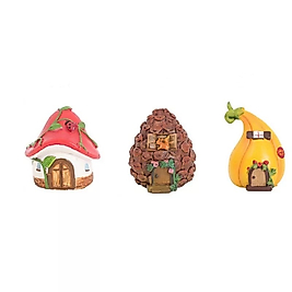 Himi Pasta Süsleri Mantar Kabak Kozalak Ev Minyatür Figür Karakter Oyuncakları Evcilik Oyuncakları Küçük Minik Oyuncaklar