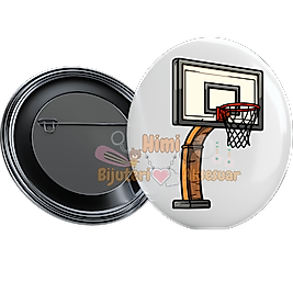 Basketbol Metal Resimli İğneli Buton Rozet Magnet Anahtarlık Açacak Çanta Rozetleri M9
