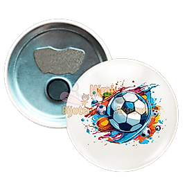 Futbol Metal Resimli İğneli Buton Rozet Magnet Anahtarlık Açacak Çanta Rozetleri M2