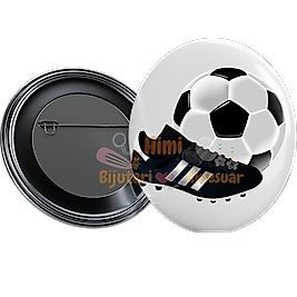 Futbol Metal Resimli İğneli Buton Rozet Magnet Anahtarlık Açacak Çanta Rozetleri M6