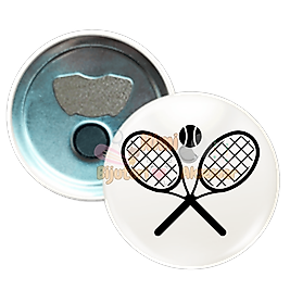 Tenis Metal Resimli İğneli Buton Rozet Magnet Anahtarlık Açacak Çanta Rozetleri M1