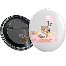 Bebek Doğum Günü Baby Shower Metal Resimli İğneli Buton Rozet Magnet Anahtarlık Açacak Çanta Rozetleri M5