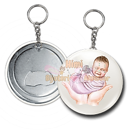 Bebek Doğum Günü Baby Shower Metal Resimli İğneli Buton Rozet Magnet Anahtarlık Açacak Çanta Rozetleri M39