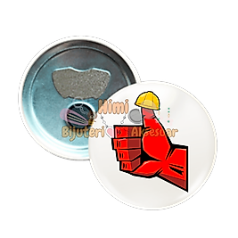 1 Mayıs İşçi Bayramı Metal Resimli İğneli Buton Rozet Magnet Anahtarlık Açacak Çanta Rozetleri M3