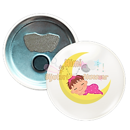 Kız Erkek Çocuk Baby Shower Metal Resimli İğneli Buton Rozet Magnet Anahtarlık Açacak Çanta Rozetleri M35