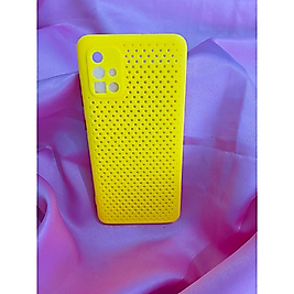 Samsung A71 Sarı Fileli Telefon Kılıfı