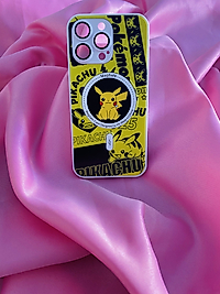 iPhone 14 Pro Max Pikachu Magsafe Şarj Özellikli Telefon Kılıfı