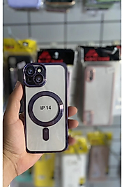 İphone 14 Magsafe Şarj Özellikli Lens Korumalı Telefon Kılıfı