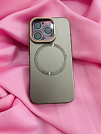 iPhone 15 Pro Magsafe Standlı Lens Korumalı Telefon Kılıfı