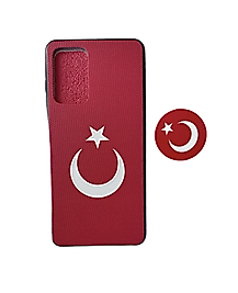 Samsung Galaxy A52 Pop Soketli Türk Bayraklı Telefon Kılıfı