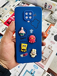 Redmi Note 9s - 9 Pro Ayıcık Kabartmalı Telefon Kılıfı