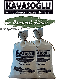 Kavasoğlu Osmancık Pirinci Bez Torba 2kg