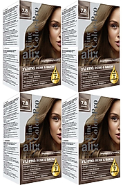 Alix 50Ml Kit Saç Boyası 7.8 Karamel (4 Lü Set)