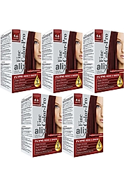 Alix 50Ml Kit Saç Boyası 4.6 Ateş Kızılı 5 Li Set