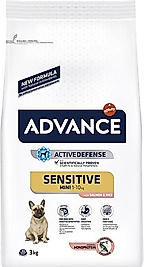 Advance Adult Mini Sensitive Somonlu Pirinçli Hassas Küçük Irk Yetişkin Köpek Maması 3 Kg