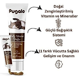 PUGALO Kedi Multi Vitamin Paste (Prebiotic ve Biotin Katkılı Kedi Multi Vitamin Macunu)