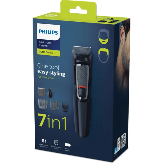 Philips MG3720 Erkek Bakım Seti 7'si 1 arada Saç & Sakal Şekillendirici