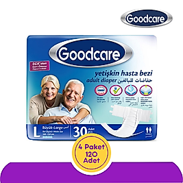 Goodcare Belbantlı Yetişkin Hasta Bezi Büyük (L) 120 Adet
