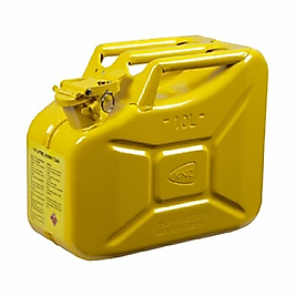10LT Metal Akaryakıt Benzin Bidonu Sarı